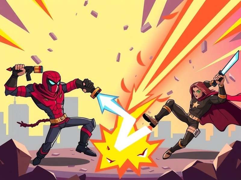 Hyper Hero Power Strike Game Banner